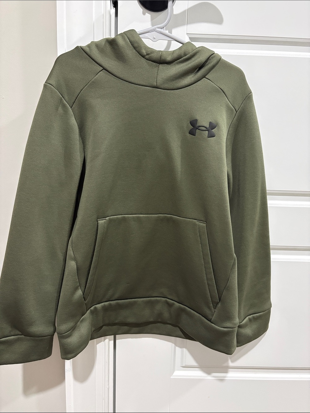 Under Armour Olive Green Hoodie with Black Logo